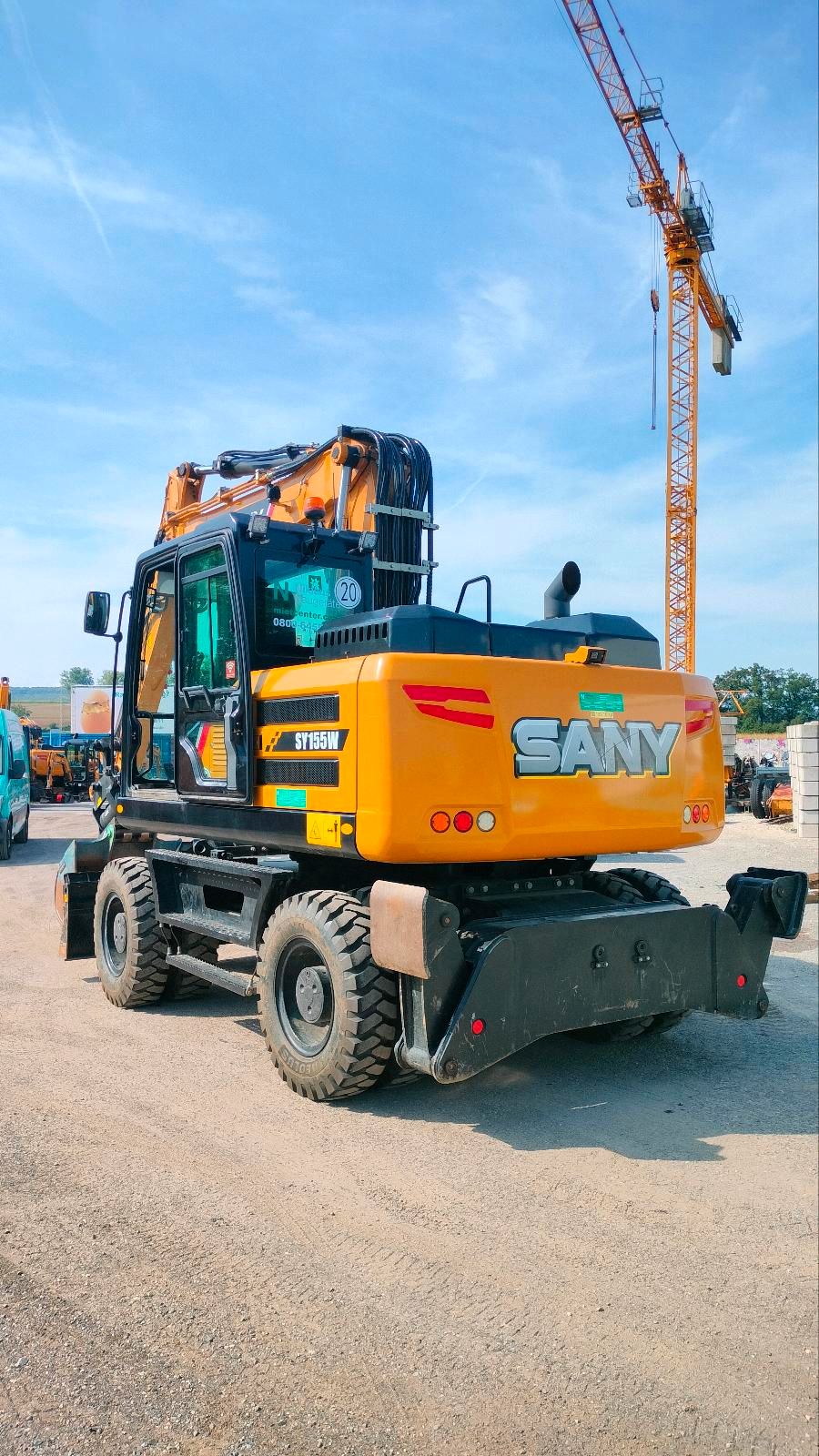 Mobilbagger Sany SY 155W gebraucht kaufen 