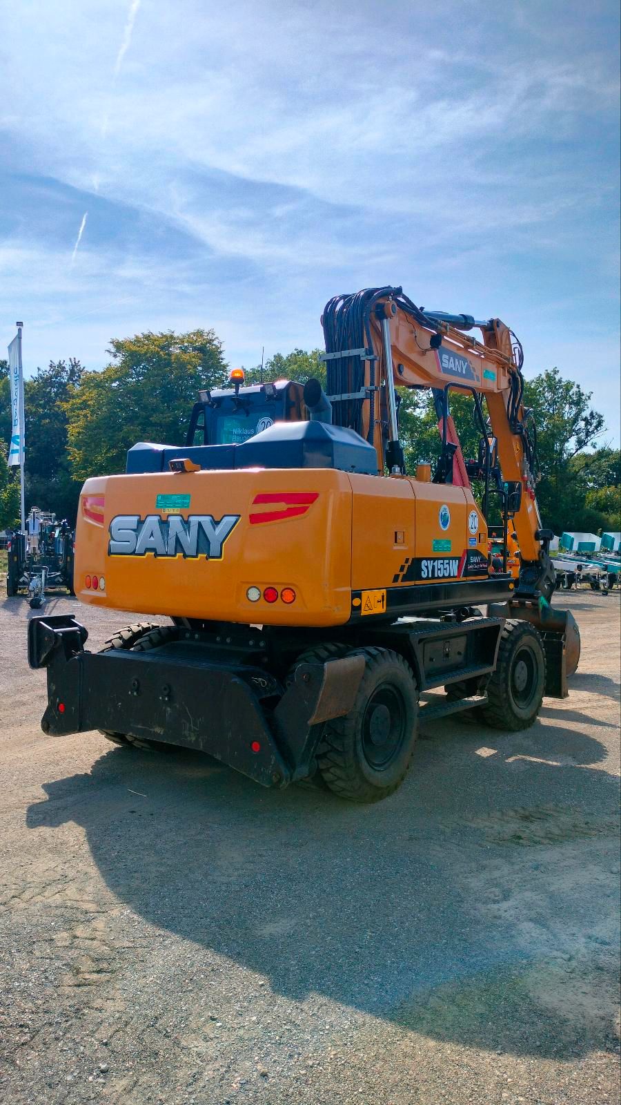 Mobilbagger Sany SY 155W gebraucht kaufen 