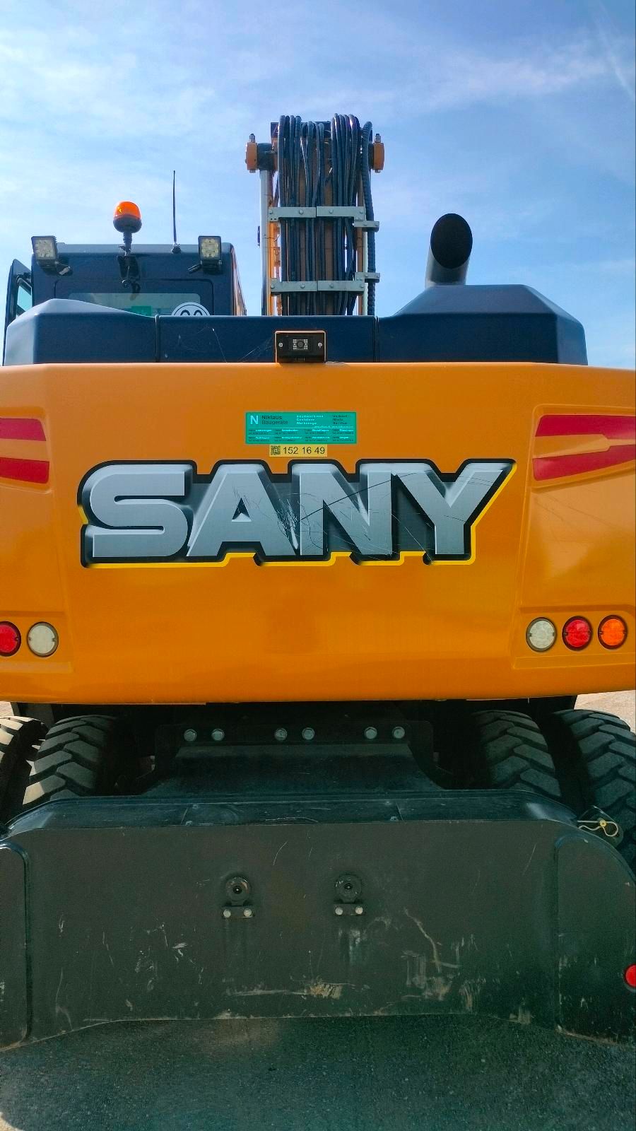 Mobilbagger Sany SY 155W gebraucht kaufen 